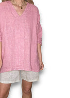 Helga May | Antique Berry Coastal Fray Tunic