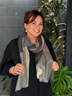 The Cottage Collection | Checks Scarf - Green/Black