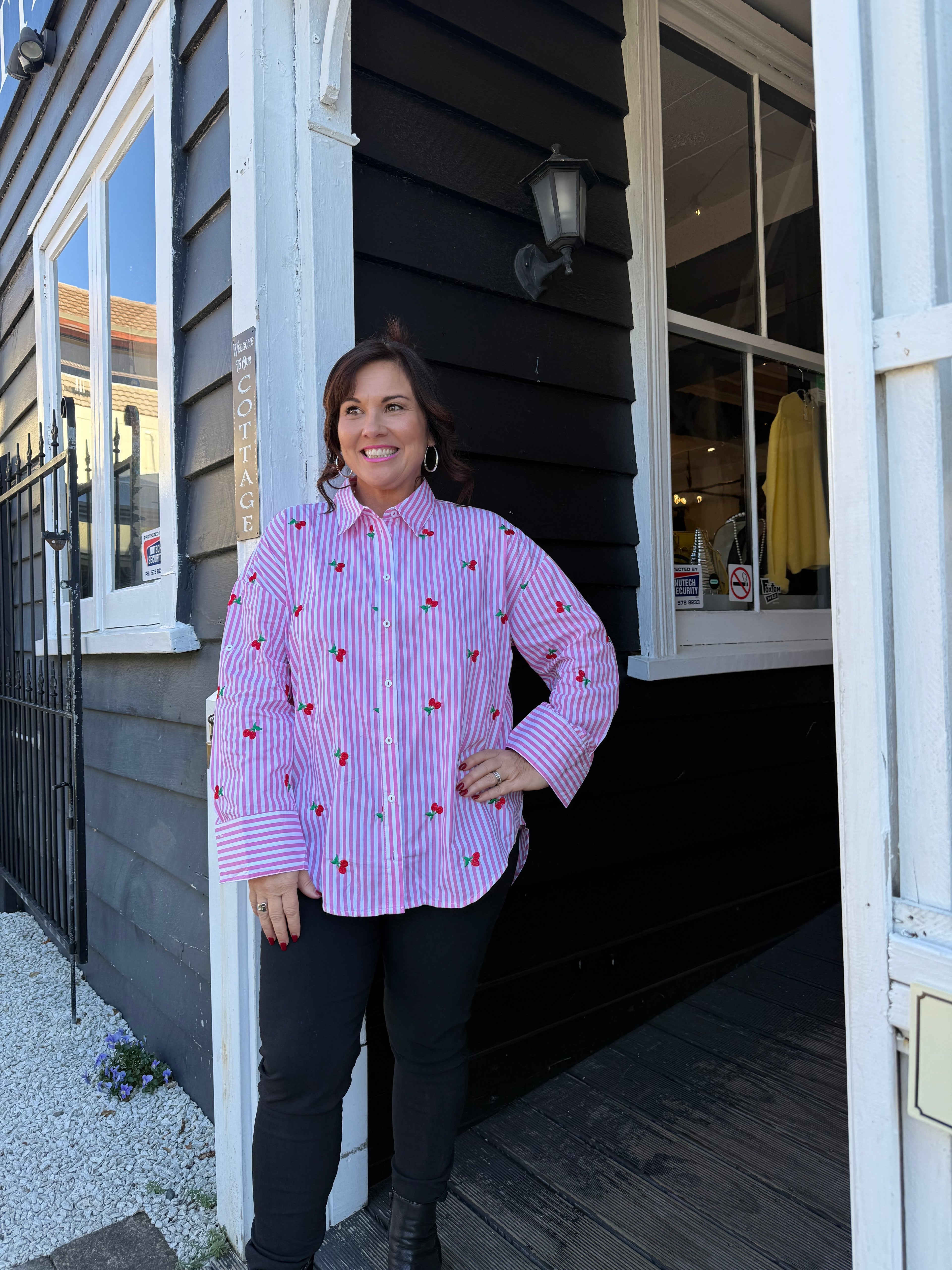 Label of Love | Cherry Shirt - Pink