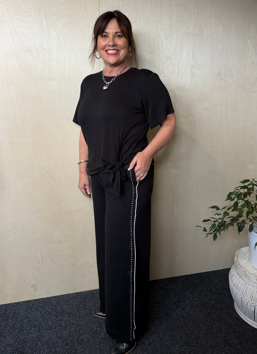 Betty Basics | Bien Ponte Jogger - Black/White