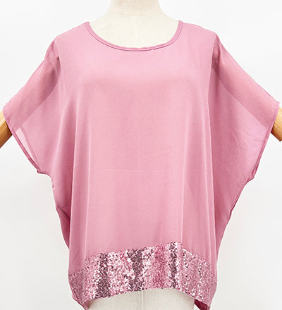 The Cottage Collection | Paris Sparkle Top - Rose