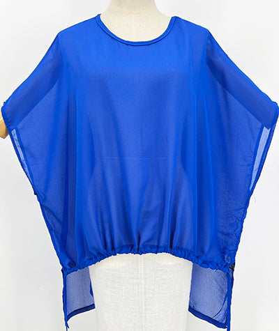 The Cottage Collection | Electric Blue Poppy Top