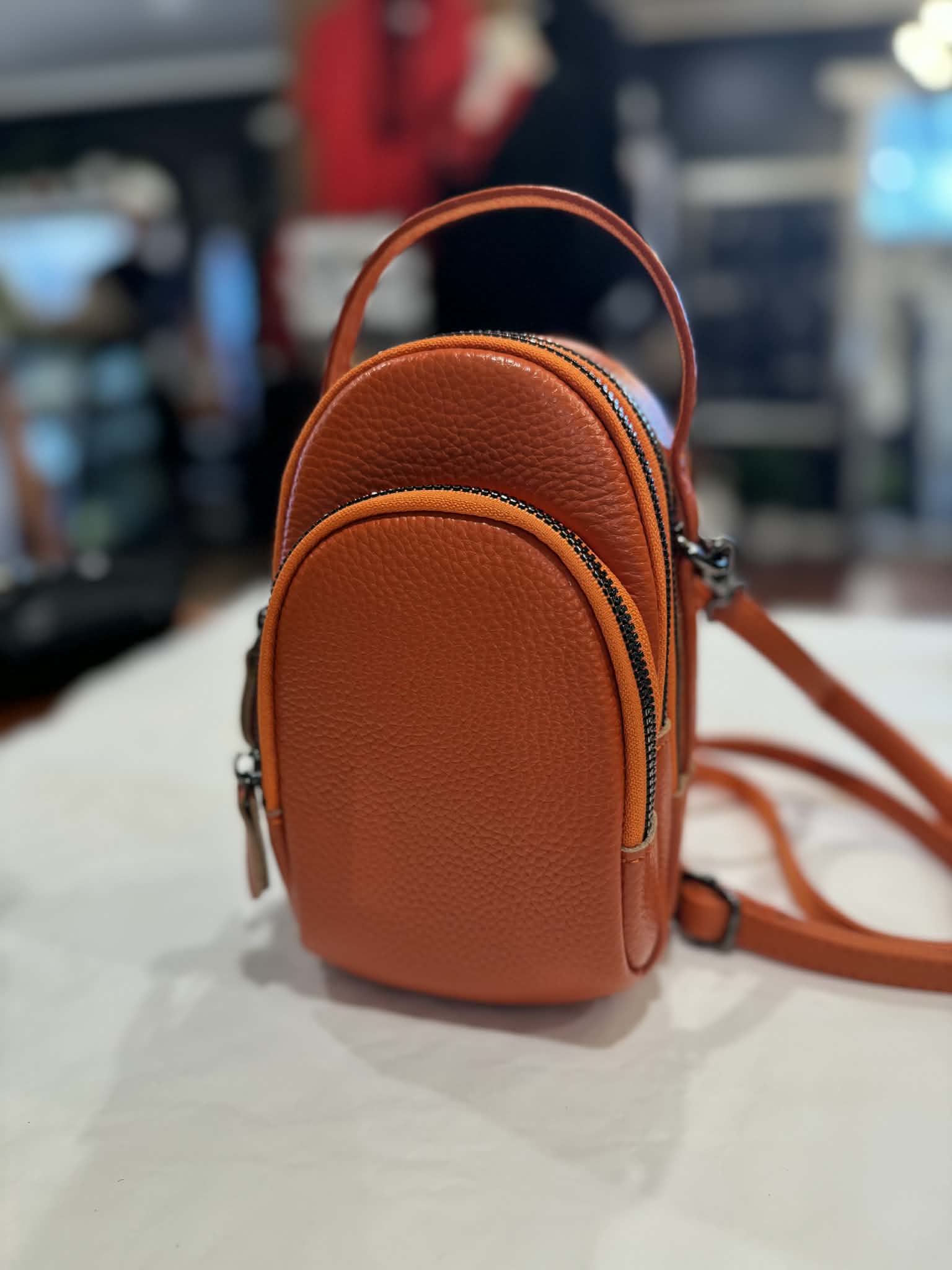 The Cottage Collection | Sasha Handbag - Tangerine