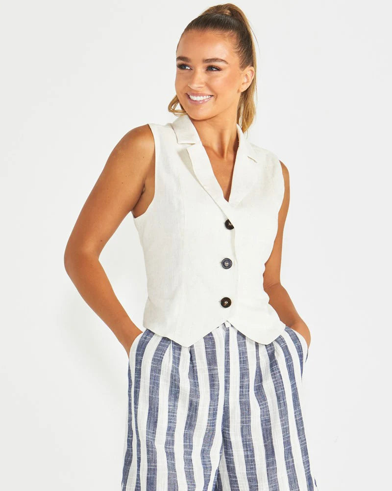Sass | Harley Vest - Oatmeal