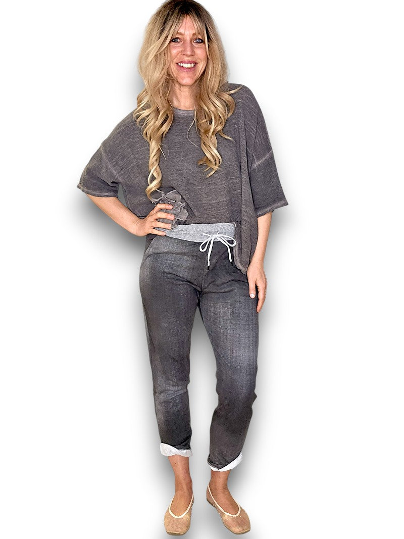 Helga May | Plain Joggers - Grey