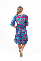 Orientique |Charli Tassel Tie Dress - Trop Mad Blue