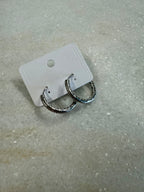 The Cottage Collection | Non-Tarnish Stevie Hoop Earrings - Silver