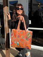 The Cottage Collection | Tangerine Dream Tote Bag