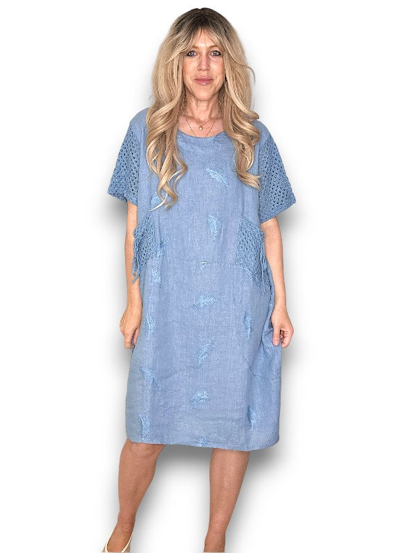 Helga May | Petrol C’est La Vie Easy Dress