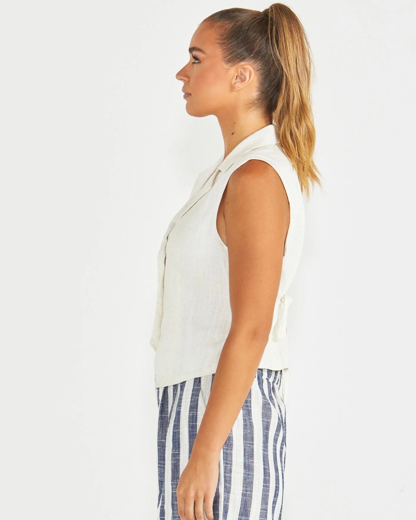 Sass | Harley Vest - Oatmeal