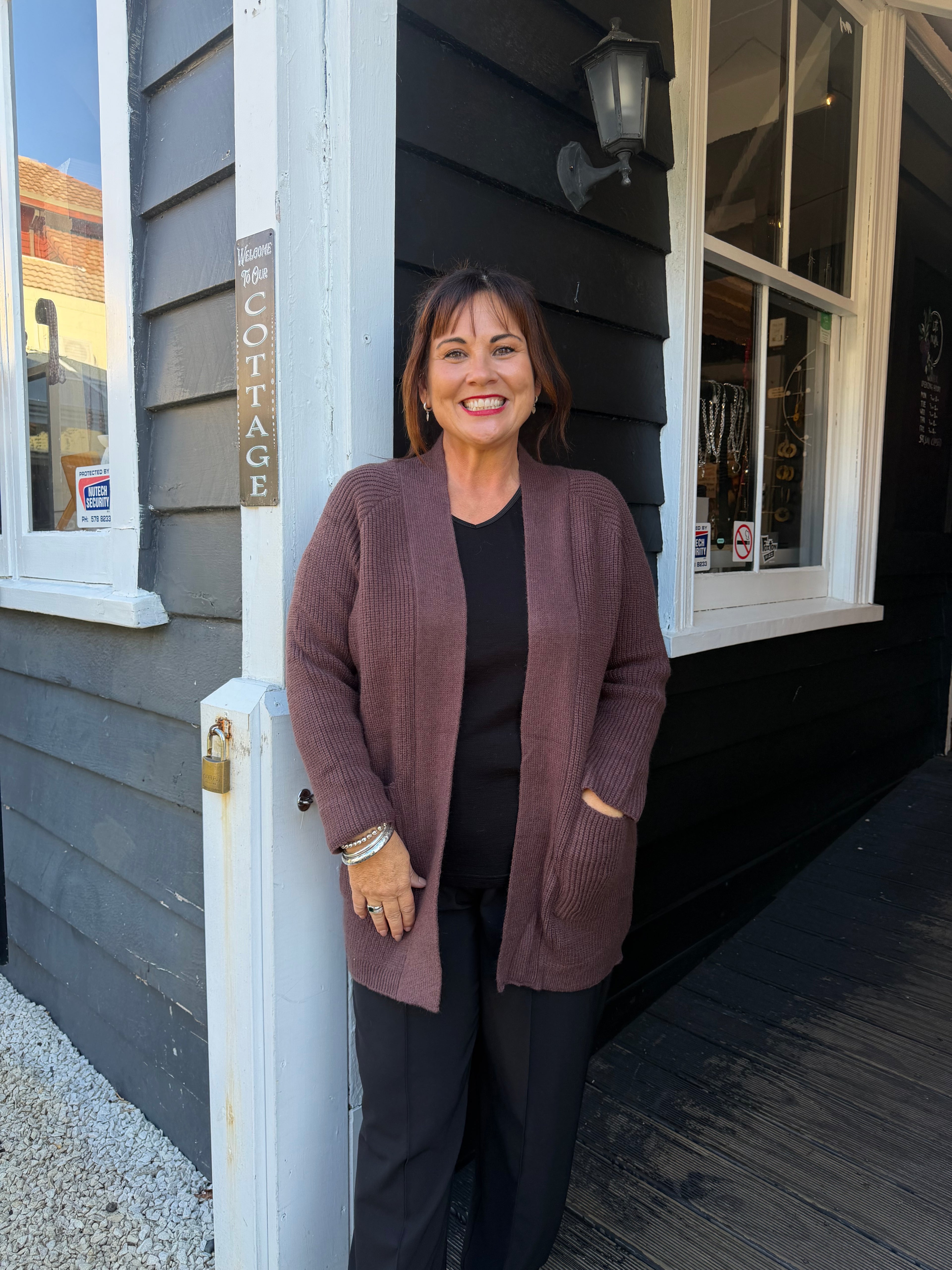 The Cottage Collection | Florence Cardigan - Chocolate