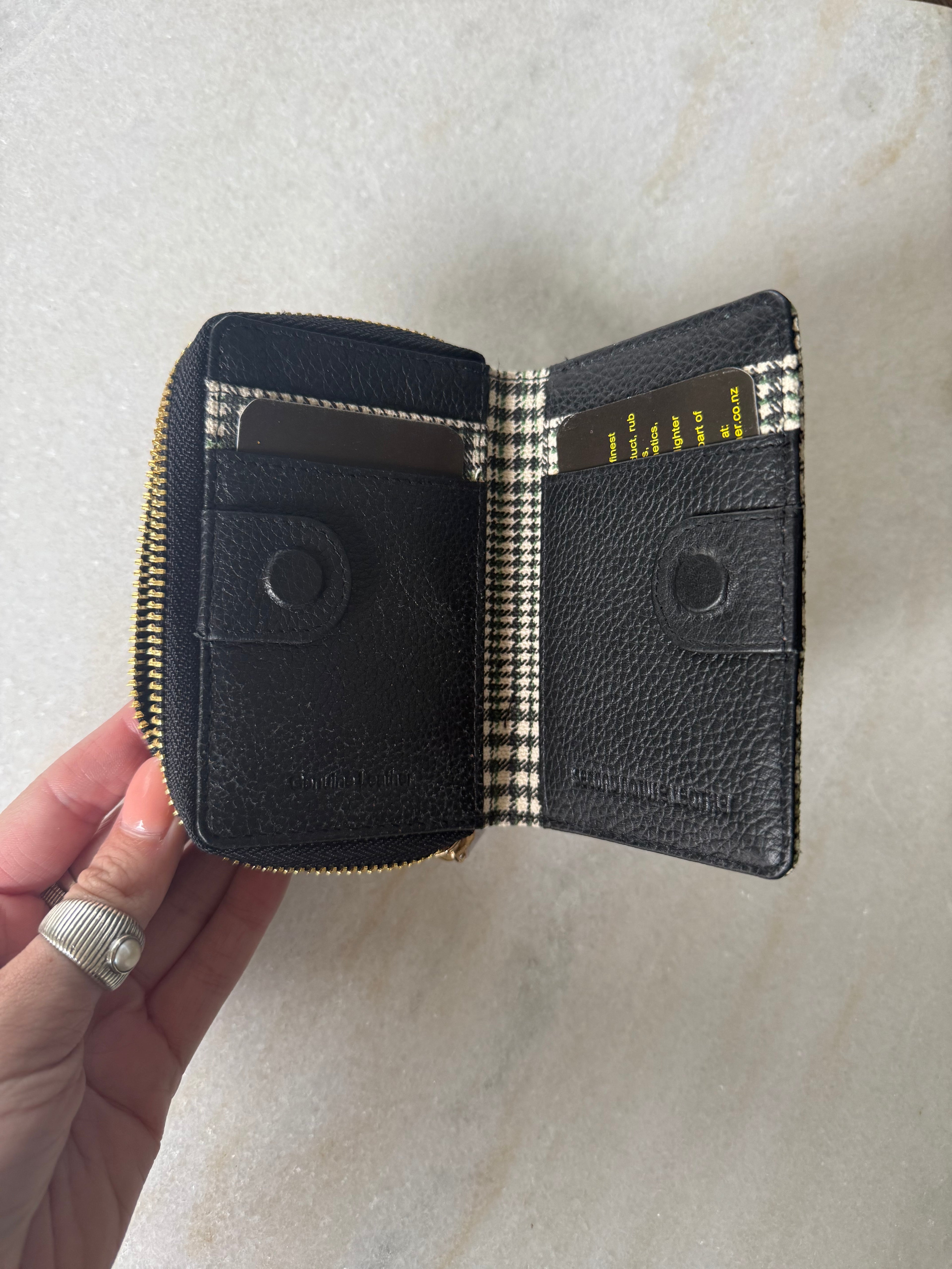 Second Nature | Tartan Coin & Card Wallet