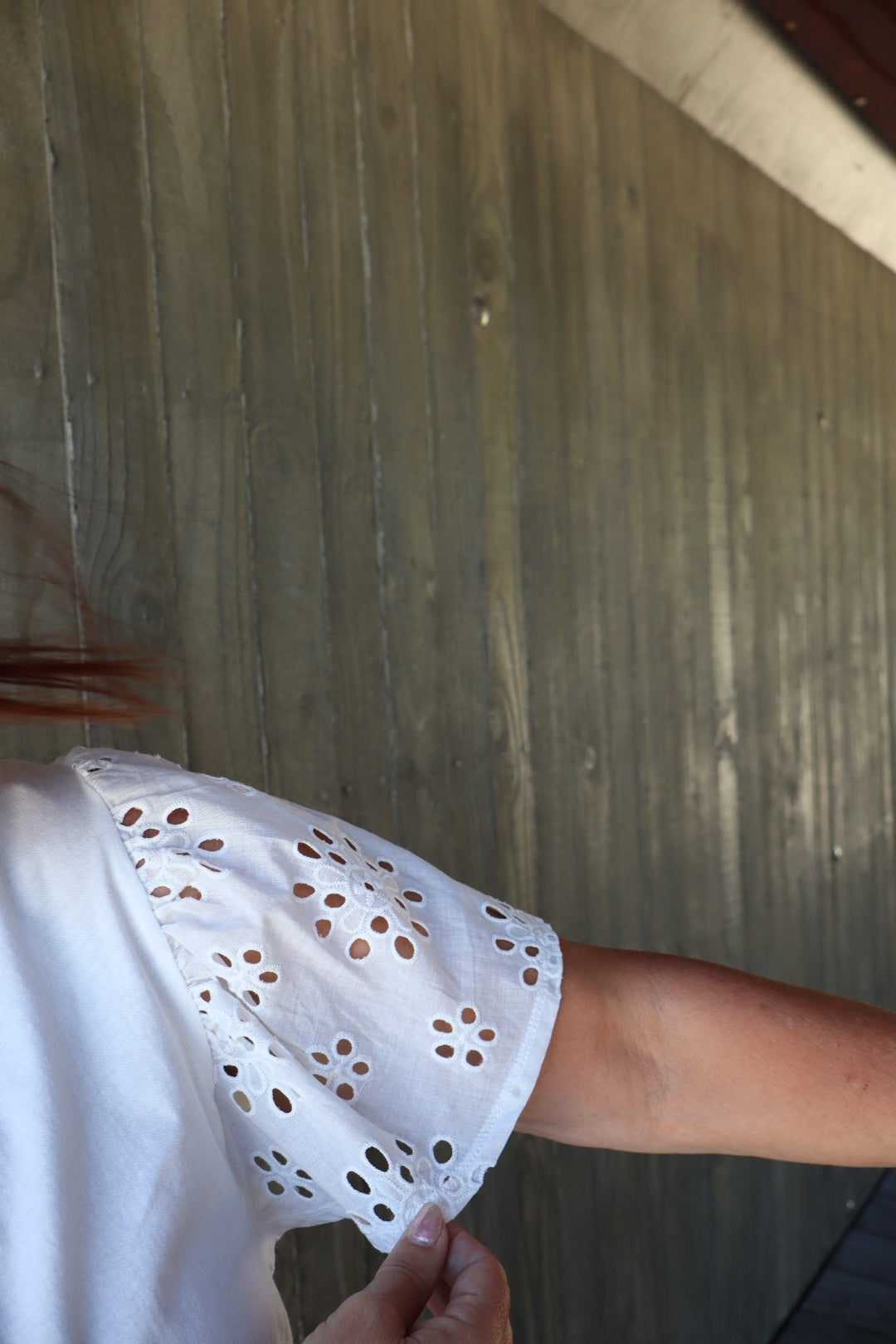 Betty Basics | Lottie Embroidered Tee - White