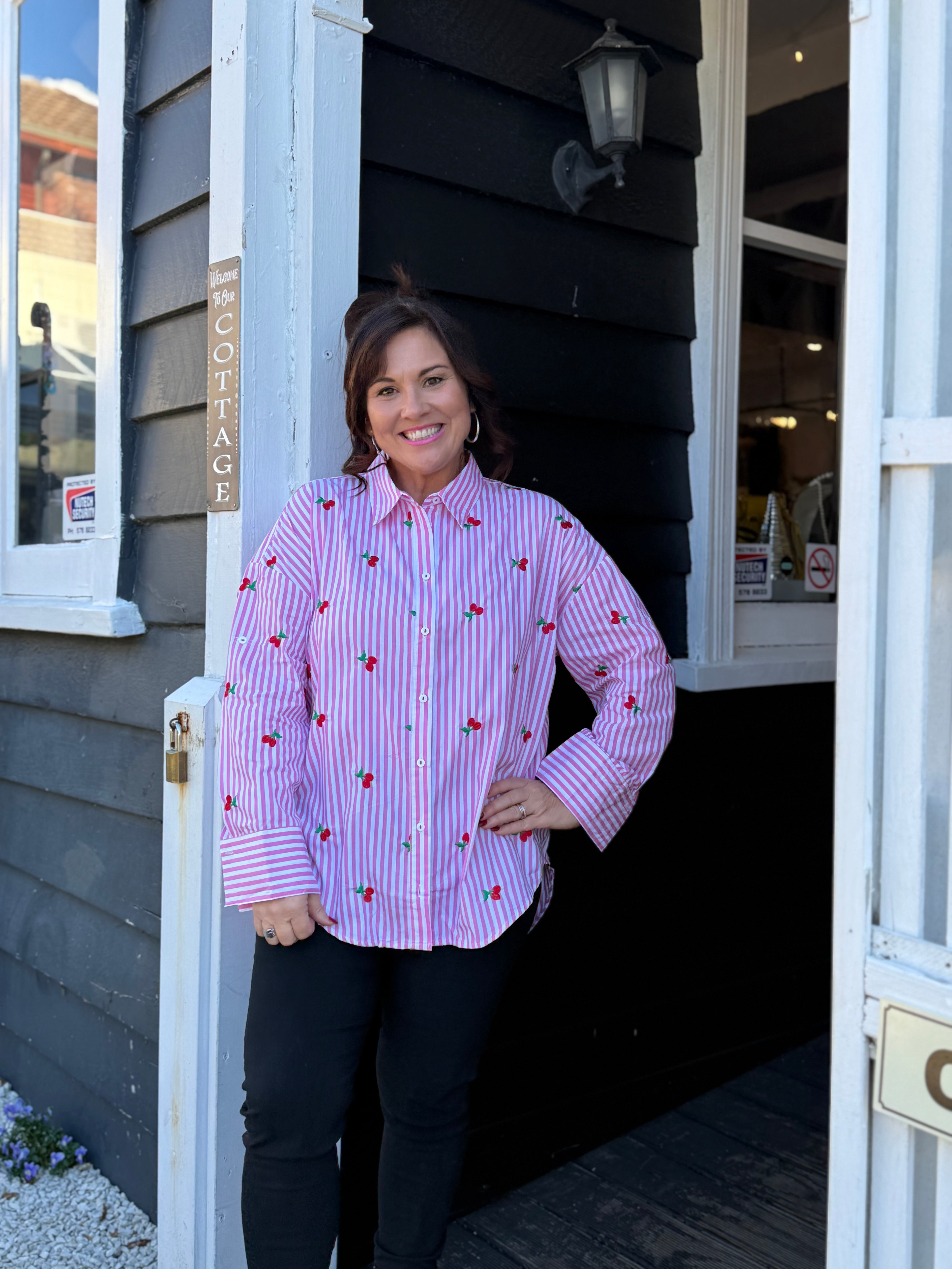 Label of Love | Cherry Shirt - Pink