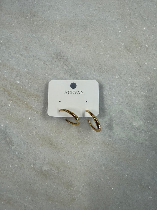 The Cottage Collection | Non-Tarnish Keely Hoop Earrings - Gold