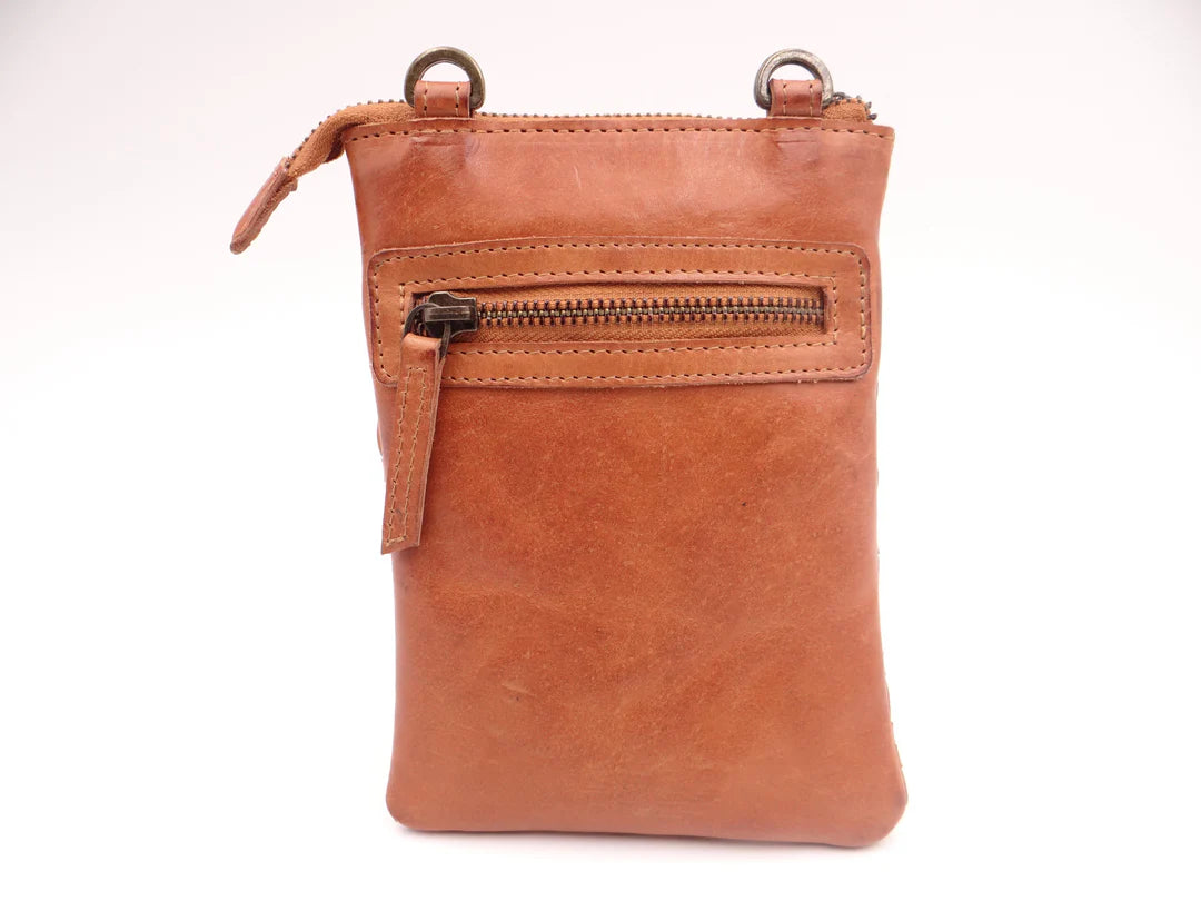 Second Nature | Small Woven Cross Body - Tan