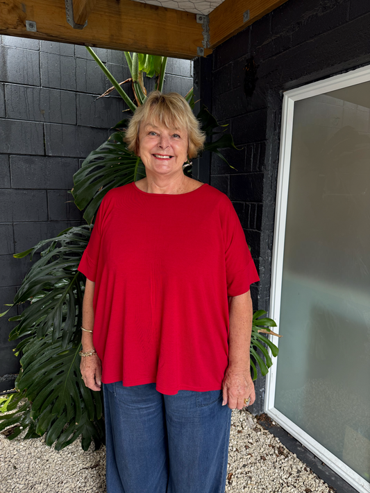 The Cottage Collection | Sarah Top - Red
