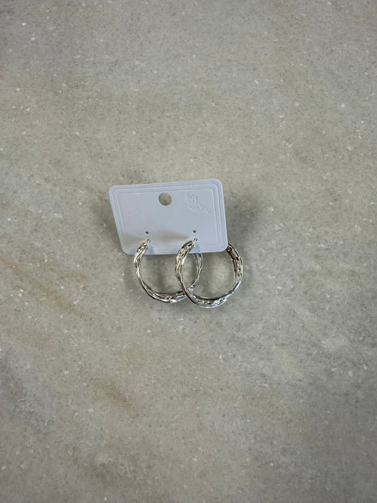 The Cottage Collection | Non-Tarnish Zig Zag Earrings - Silver