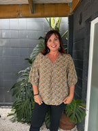 The Cottage Collection | Orchid Top - Aztec