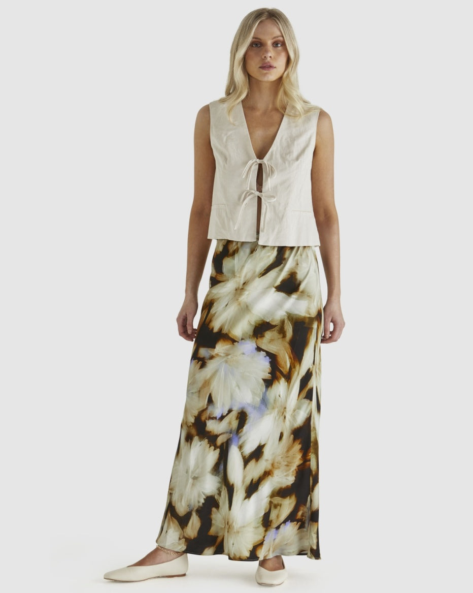 Sass | Carmine Skirt - Blurred Floral