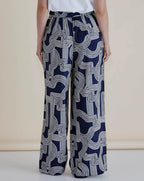 Betty Basics | Zander Pant - Navy Geo