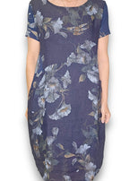 Helga May | Navy Trumpet Jungle Dress