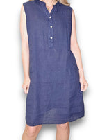 Helga May | Navy Coastal Midi Tank Dress