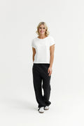 Homelee | Avenue Pant - Black with White X