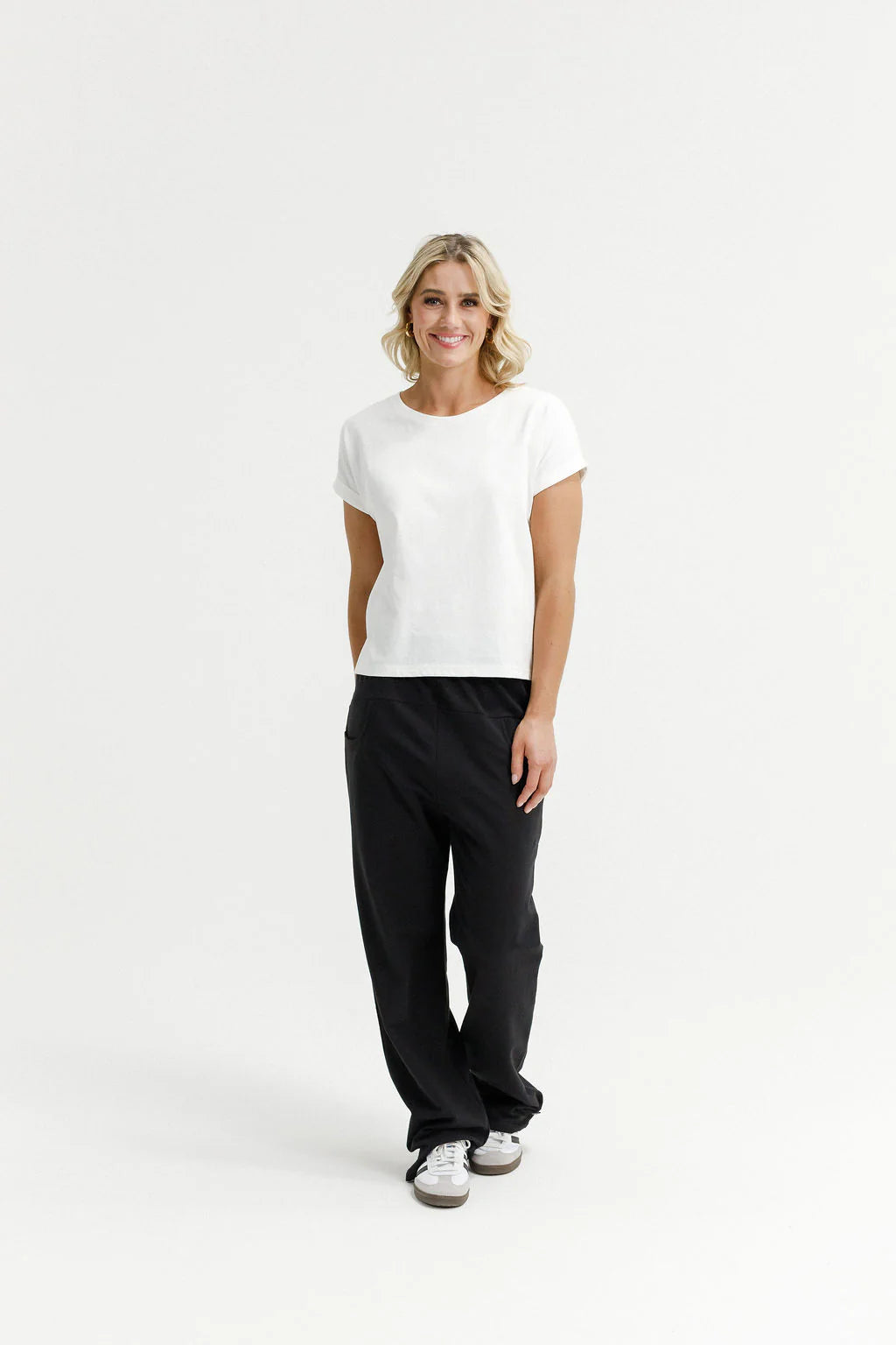 Homelee | Avenue Pant - Black with White X