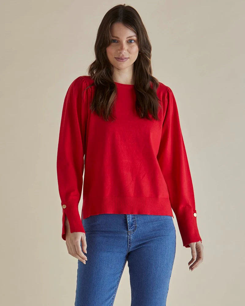 Betty Basics | Colette Sweater - Red