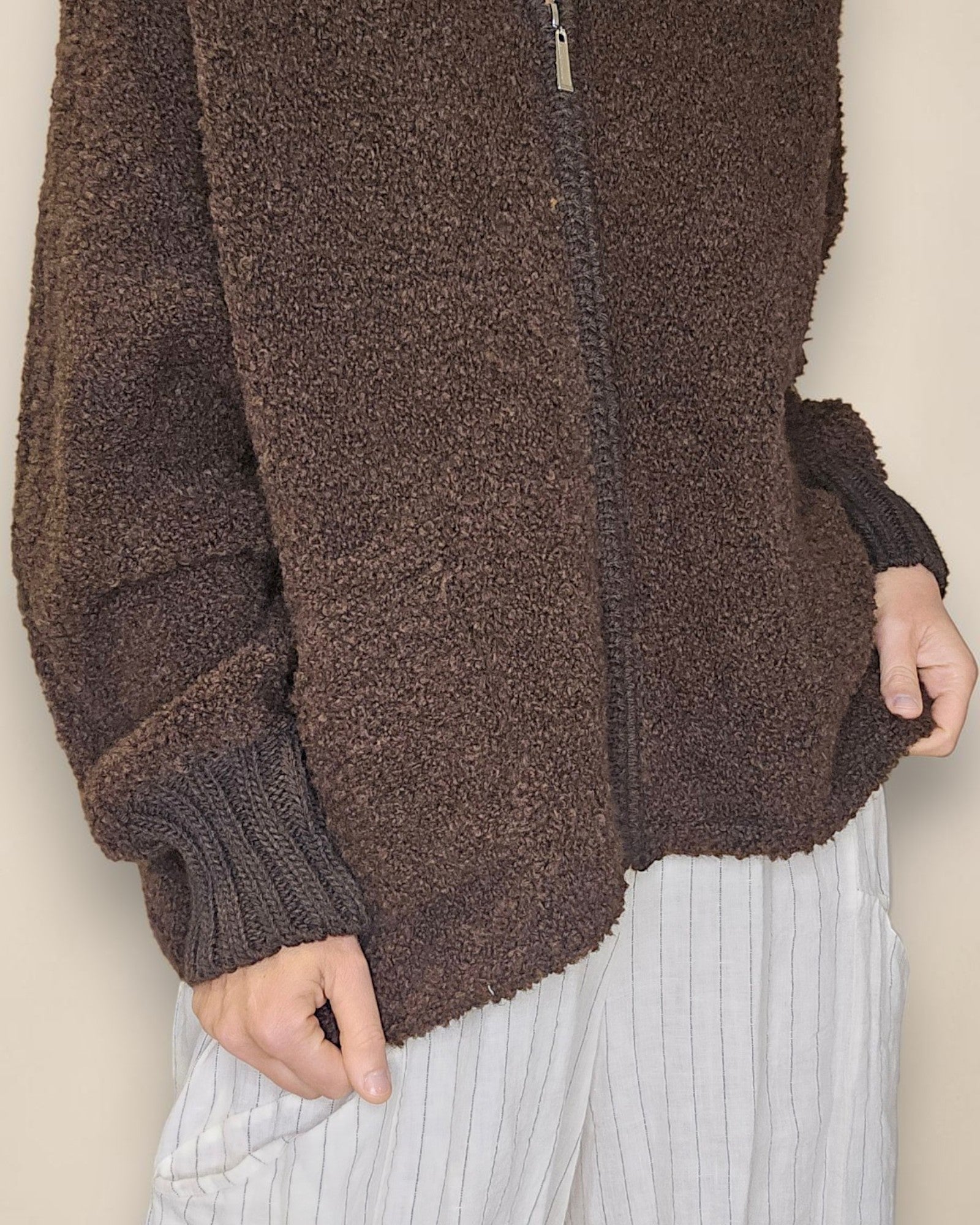 Helga May | Chenille Hoodie - Drk Coffee