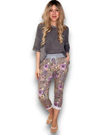 Helga May | Floral Houndstooth Joggers