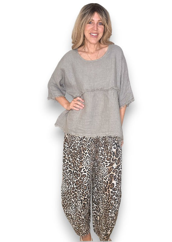 Helga May | Mocha La Mer Fray Tunic