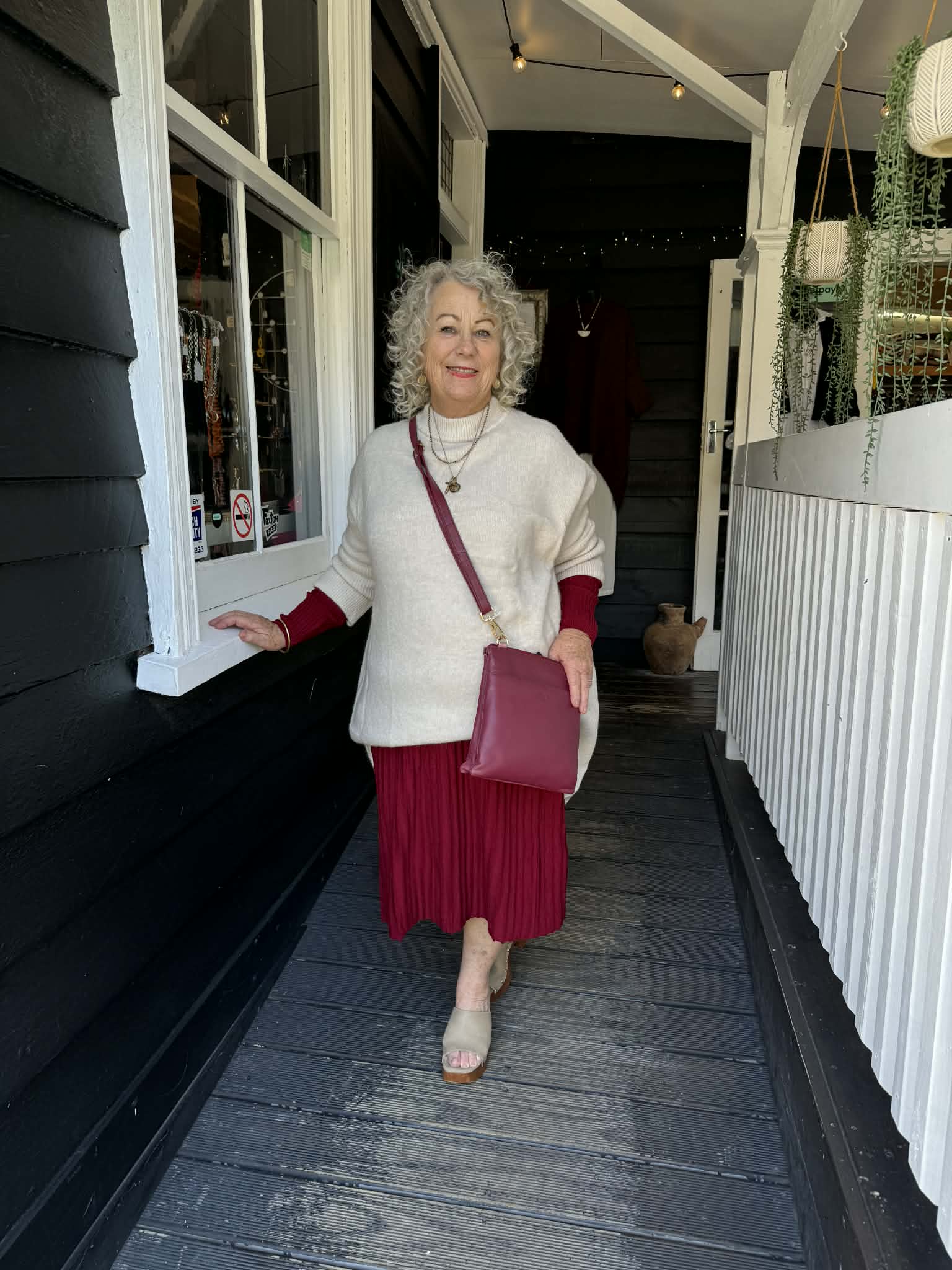 The Cottage Collection | Yvette Dress - Burgandy