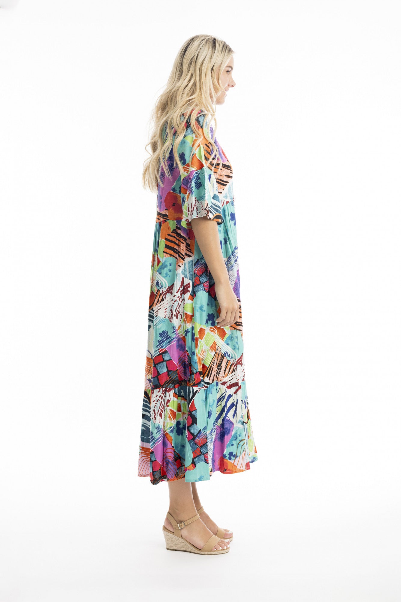 Orientique | St Barths Maxi Peak Dress
