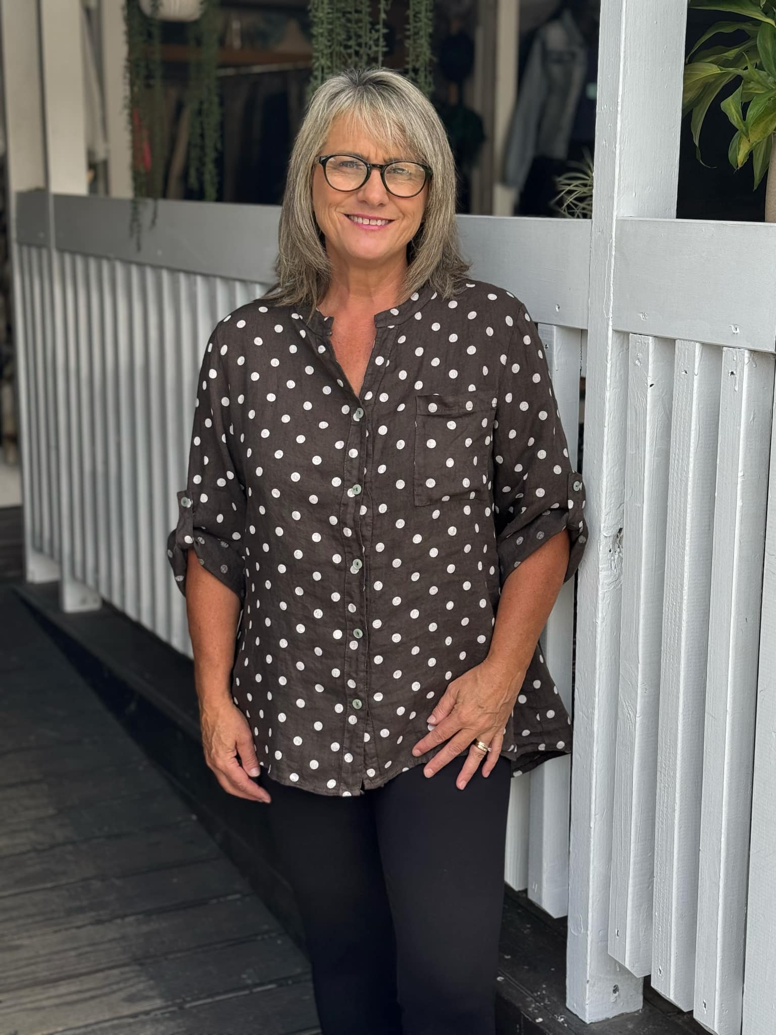 The Italian Closet | Winsome Top - Chocolate Spot