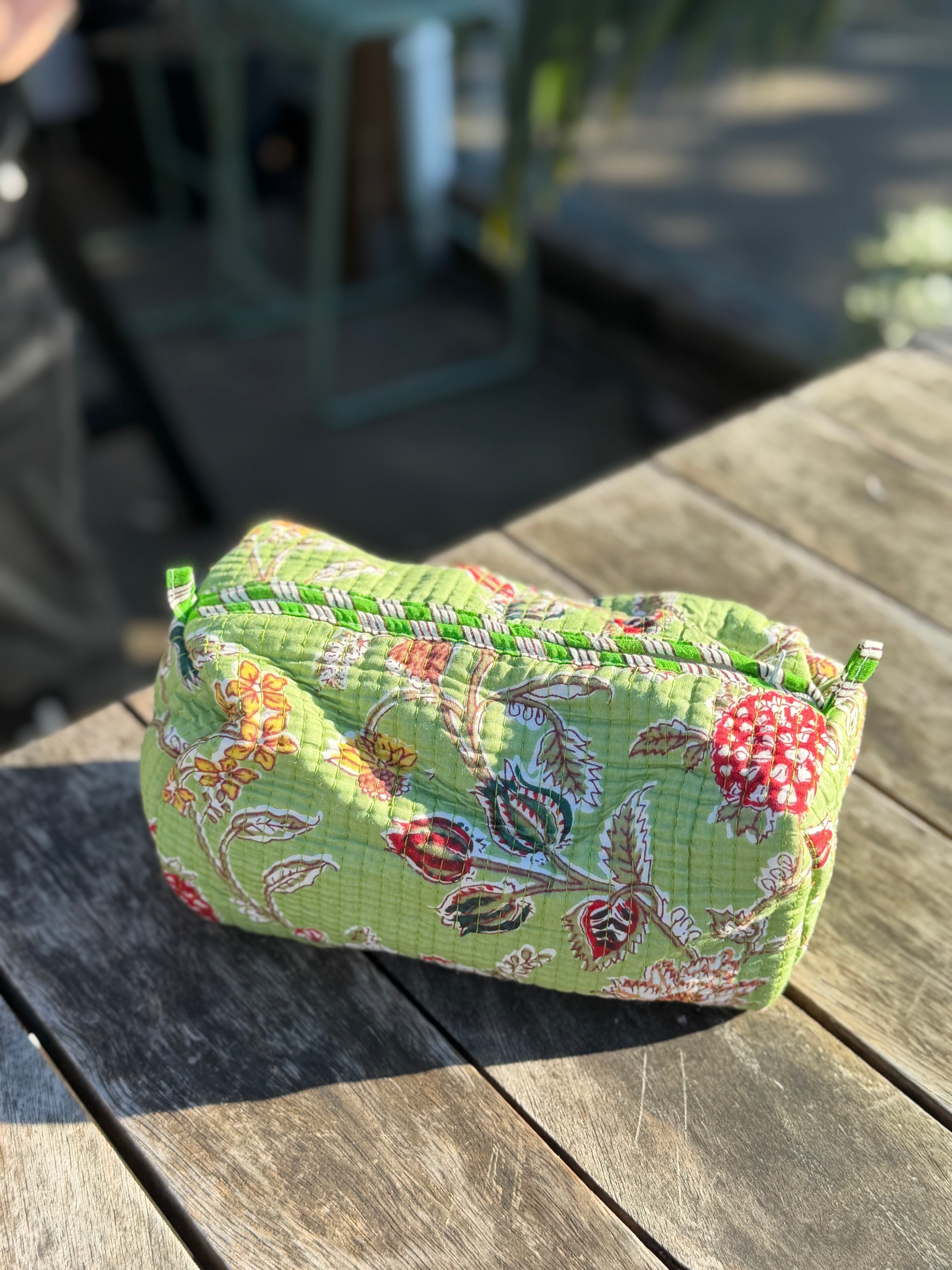 The Cottage Collection | Lime Ricky Medium Pouch