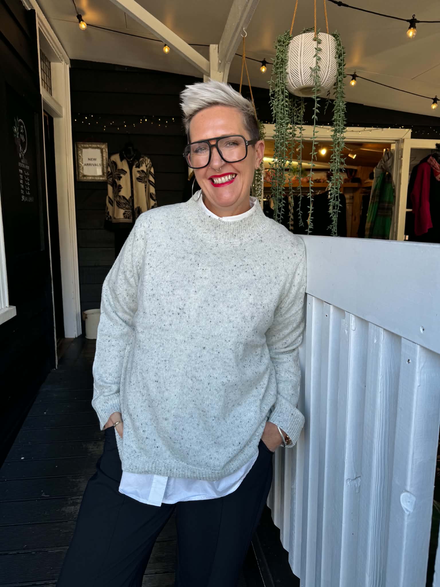 Betty Basics | Carlin Knit Sweater - Cream