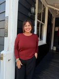 The Cottage Collection | Bex Top - Ruby Red