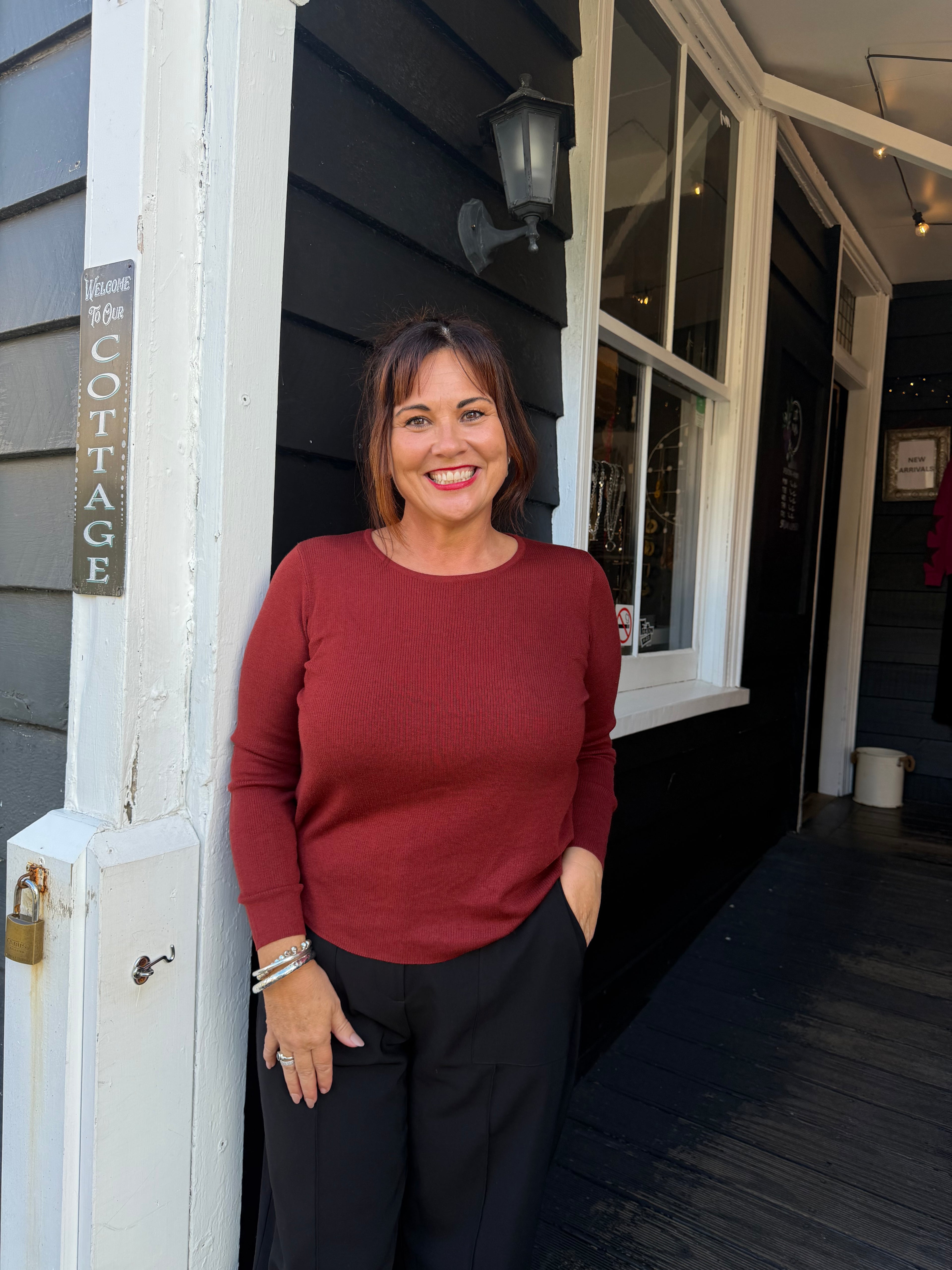 The Cottage Collection | Bex Top - Ruby Red