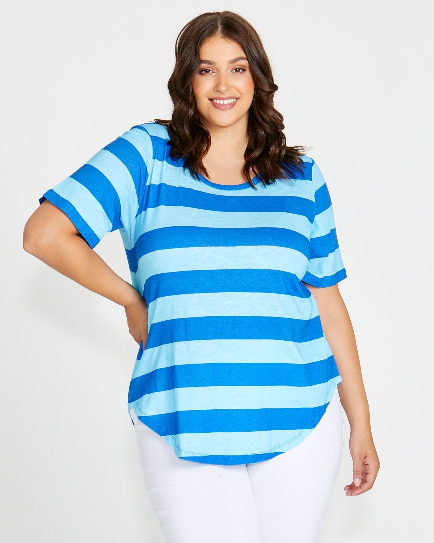 Betty Basics | Horizon Stripe Ariana Tee