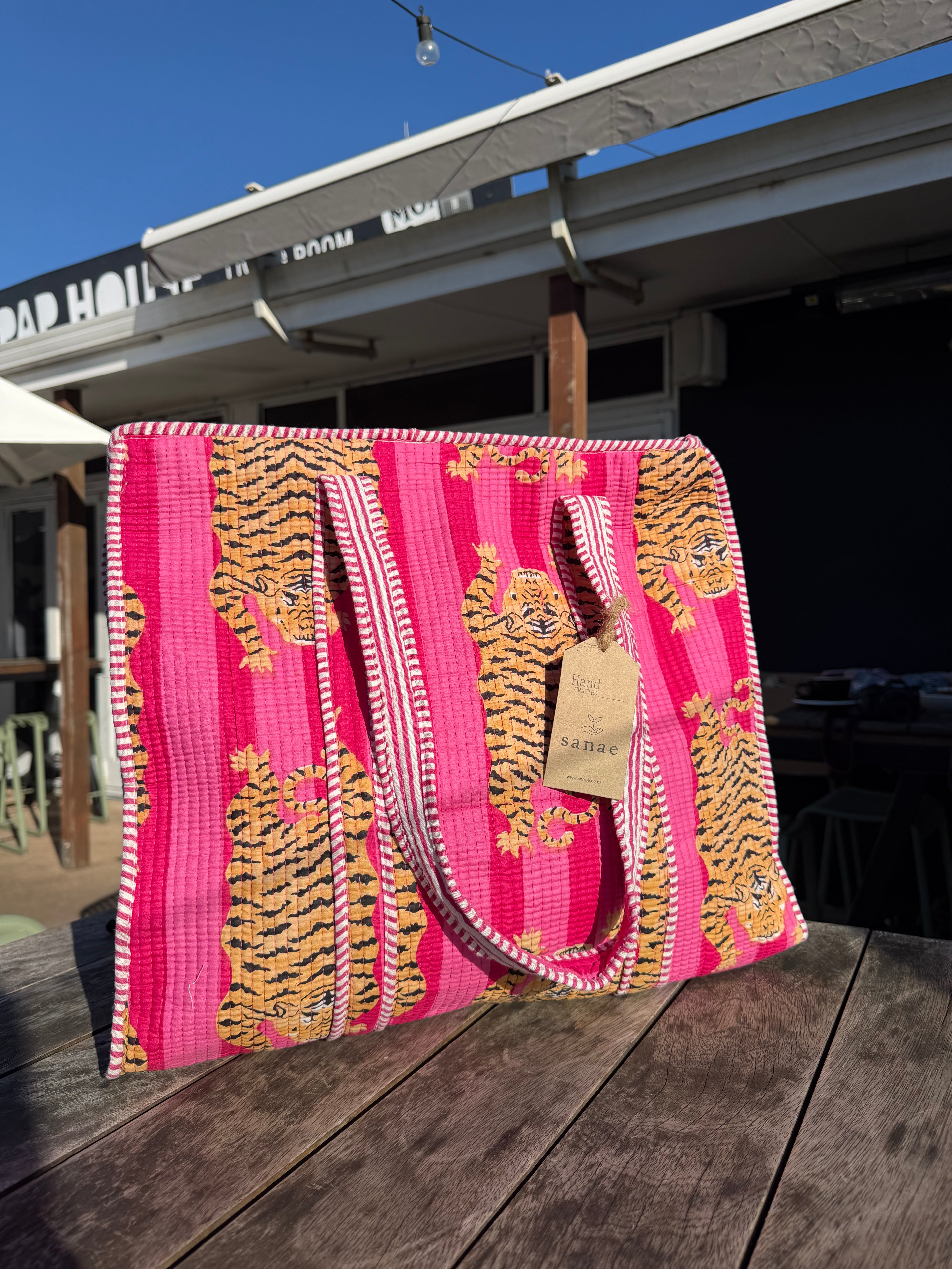 The Cottage Collection | Crimson Tiger Tote Bag
