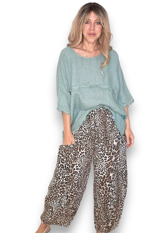 Helga May | Sage La Mer Fray Tunic