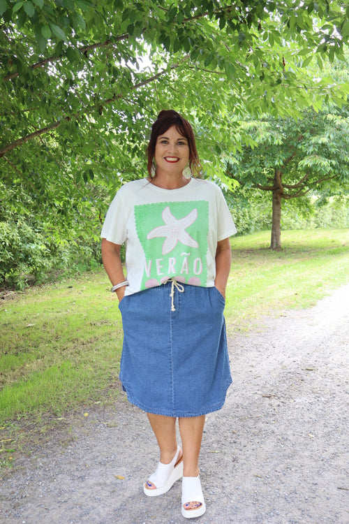 Betty Basics | Dara Denim Skirt