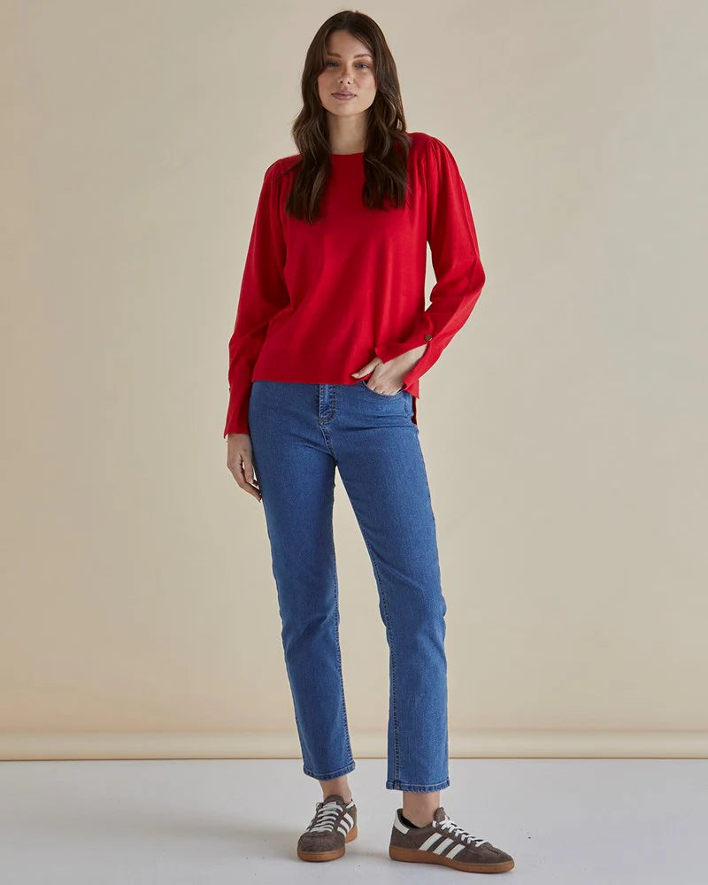 Betty Basics | Colette Sweater - Red