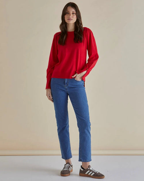 Betty Basics | Colette Sweater - Red