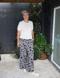 Betty Basics | Zander Pant - Navy Geo