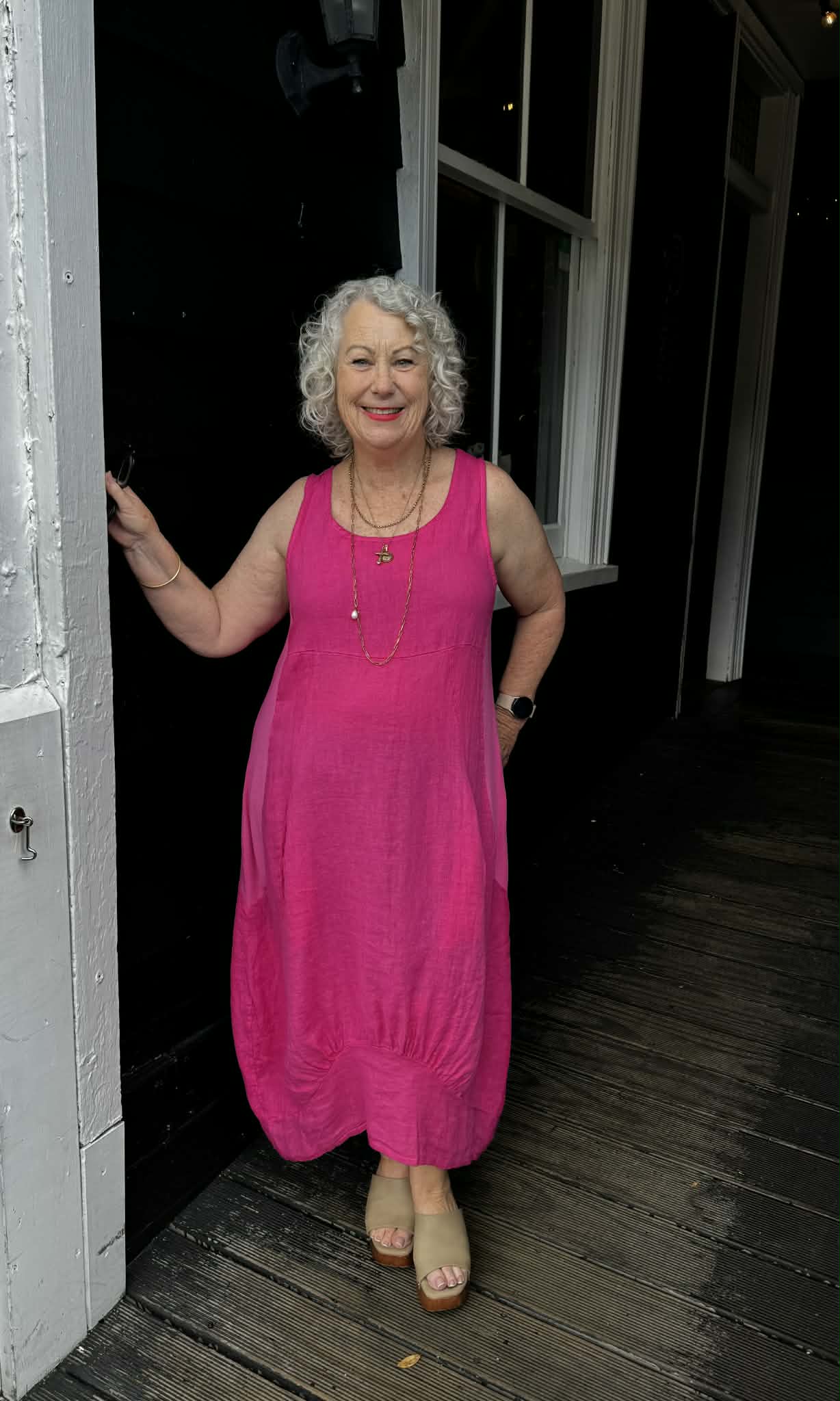 The Cottage Collection | Freya Dress - Hot Pink