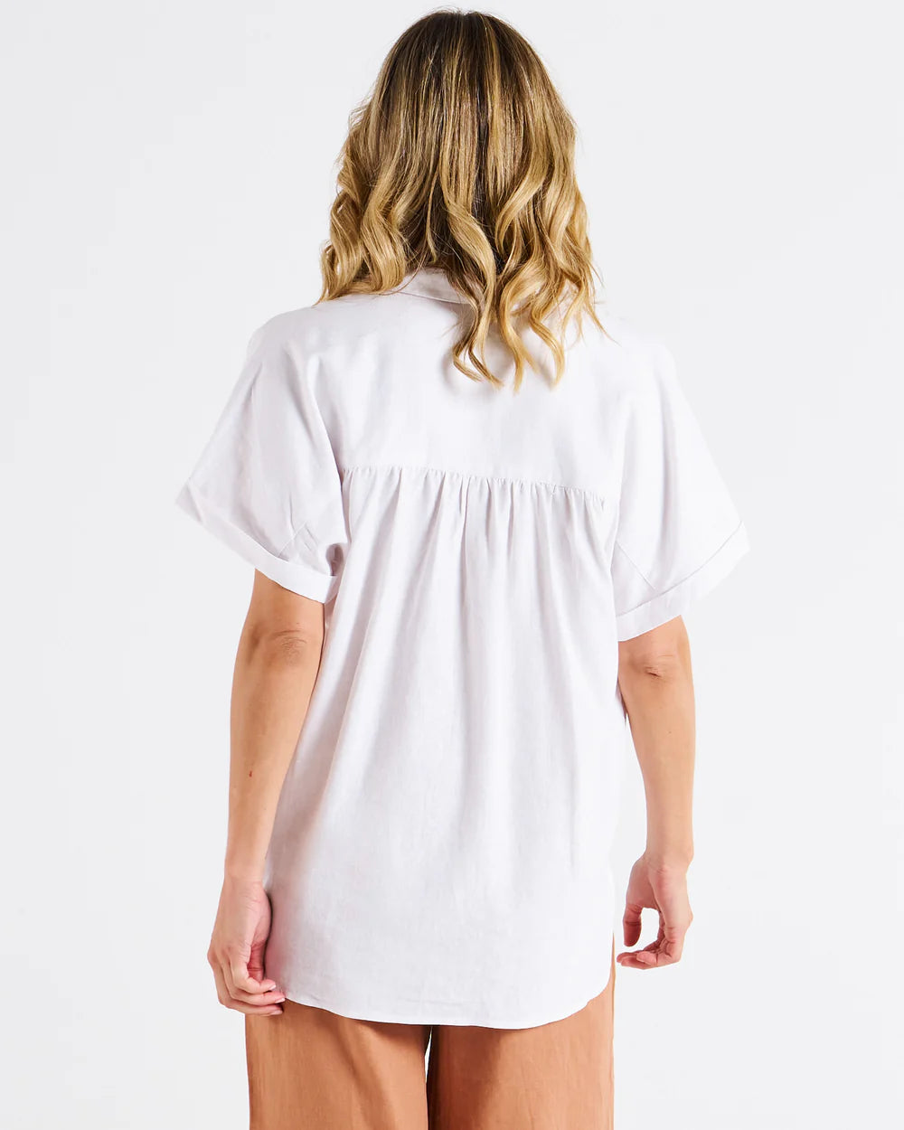 Betty Basics | White - Flynn Shirt