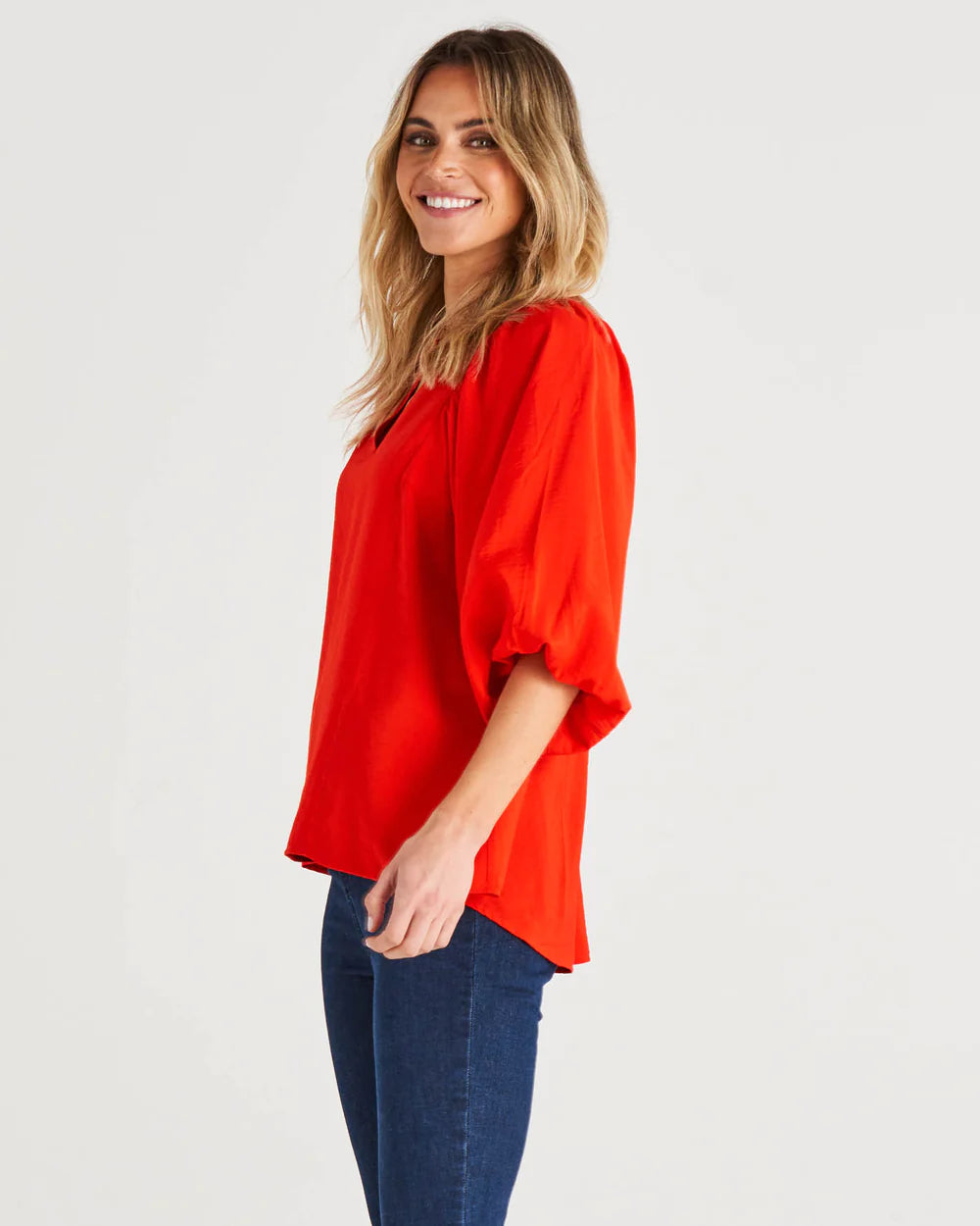 Betty Basics | Julia Blouse - Cherry Tomato